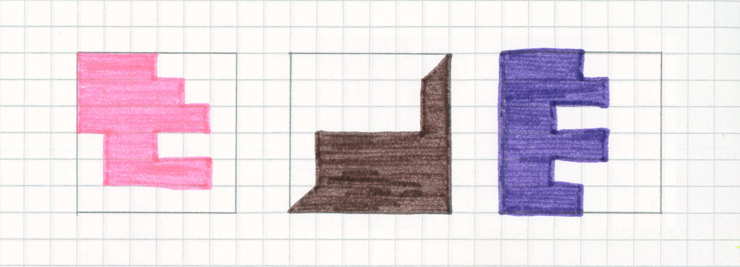 Colorazione della metà della superficie di un quadrato.